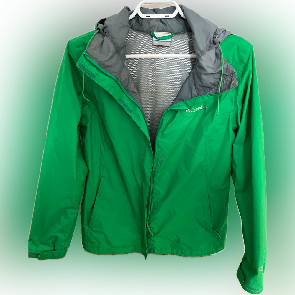 Columbia Green rain jacket